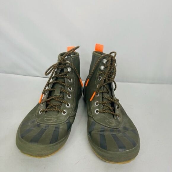 Womens KEDS Scout Splash WX  #WF57263M Olive Green lace-up Hi top Sneakers - - Picture 2 of 7